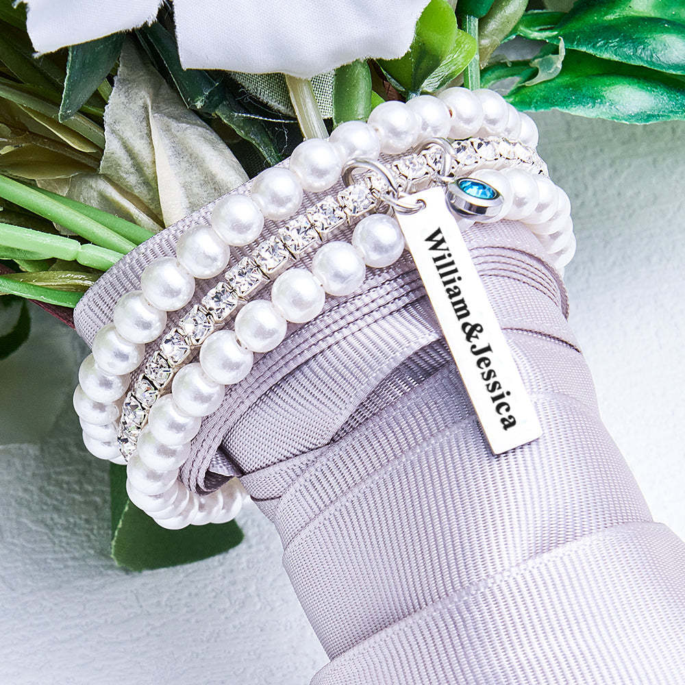 Personalized Something Blue Bouquet Charm Something Blue for Bride - SantaSocks