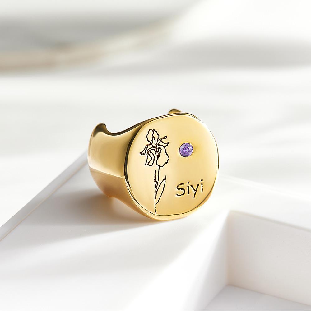Custom Text Stethoscope ID Tag Personalized Birthflower Birthstone Stethoscope Charm Gift for Nurses RN Doctor - soufeelus