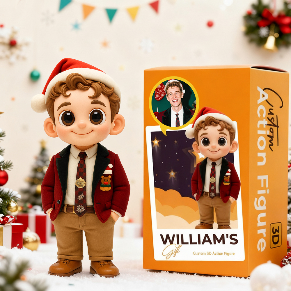 Custom 3D Action Figure From Your Photo Personalized Toy Figure Custom Action Figure Gifts For Him/Her Christmas Gift Idea