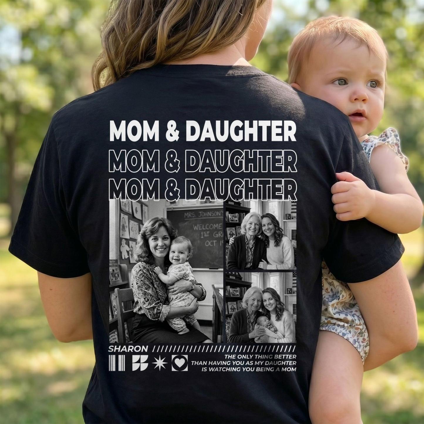 Personalized Mom & Son / Mom & Daughter / Dad & Daughter Shirt - Modern Typography Family Love Quote Tee for Parents - SantaSocks