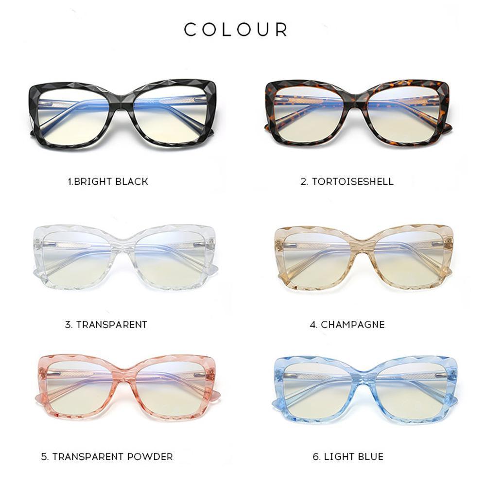 Hope - Fashion Blue Light Blocking Computer Reading Gaming Glasses - Transparent Pink