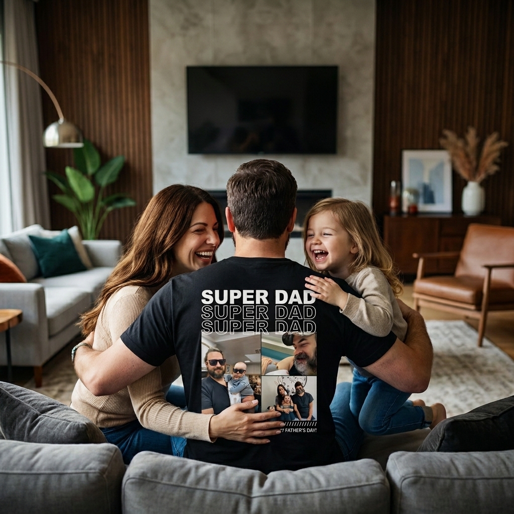 Personalized Mom & Son / Mom & Daughter / Dad & Daughter Shirt - Modern Typography Family Love Quote Tee for Parents - SantaSocks