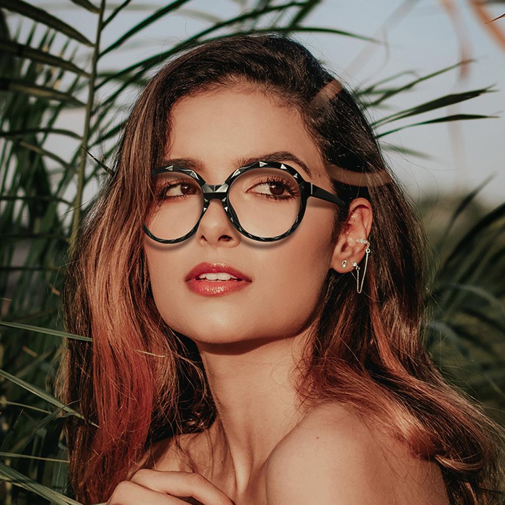 Mori - Fashion Blue Light Blocking Computer Reading Gaming Glasses - Transparent Champagne