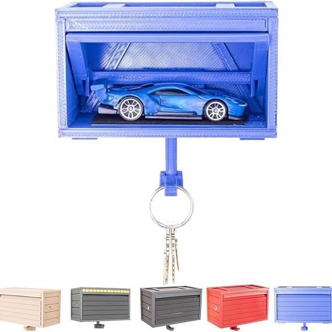 Car Garage Key Holder with Opening Door Funny Gift Idea