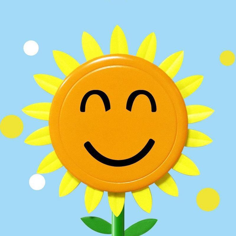 Sunflower Wall Hook – Retractable Self-Adhesive Smiley Flower Hook, No-Drill Decorative Hanger for Home