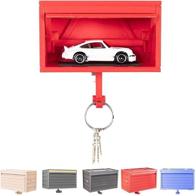 Car Garage Key Holder with Opening Door Funny Gift Idea