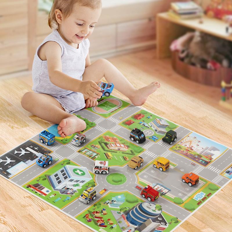 Christmas Pull-Back Car Advent Calendar 2025 – 24 Days Countdown Toy Blind Box for Kids, Surprise Vehicle Set, Holiday Gift Idea