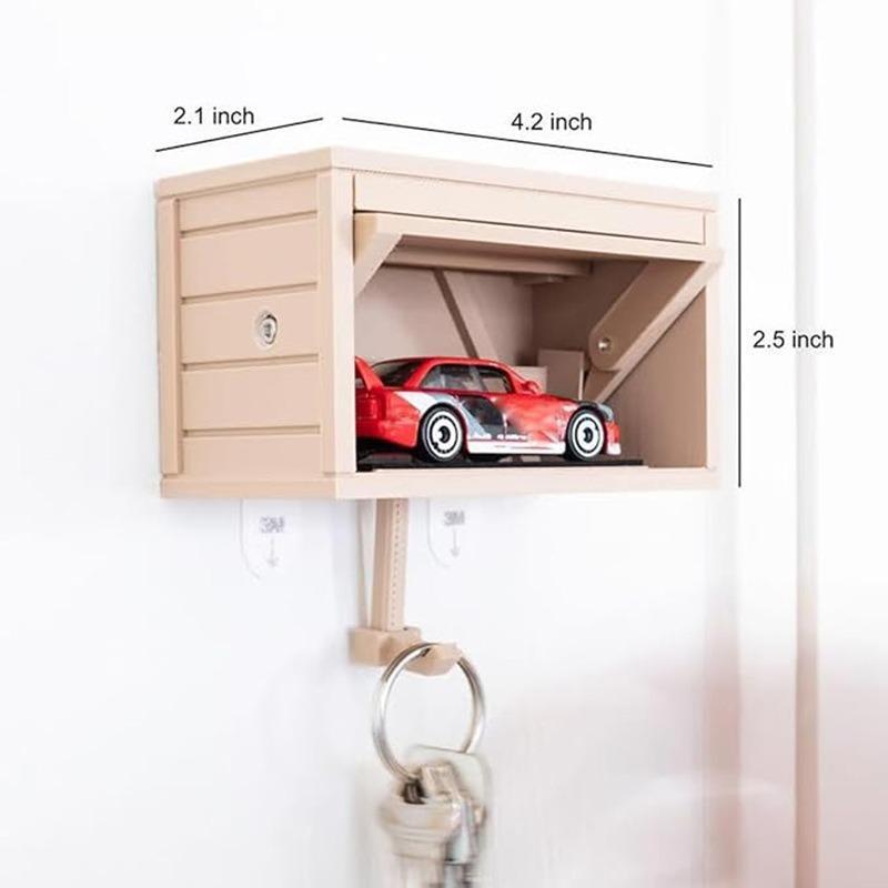 Car Garage Key Holder with Opening Door Funny Gift Idea