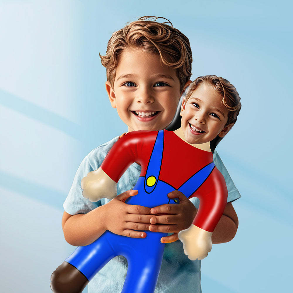 Custom Inflatable Minime Balloon With Face Personalized Blow Up Dolls for Super Him/Kids - SantaSocks