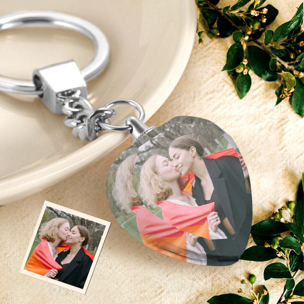 Custom Crystal Keychain Gift For Him LGBT Gifts