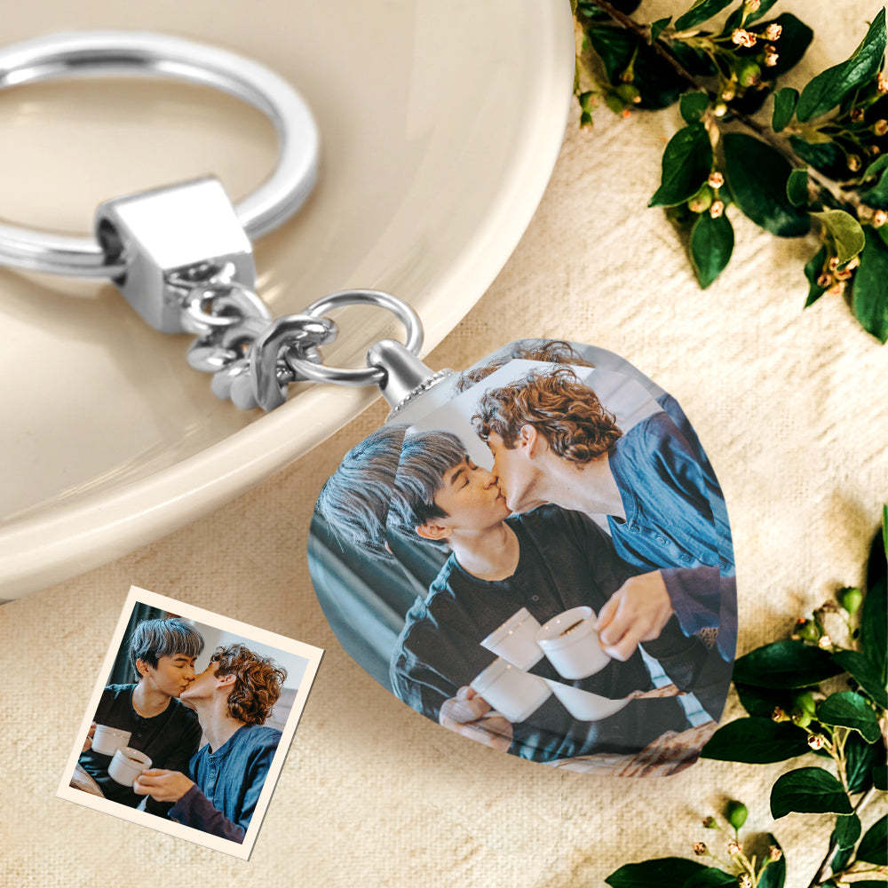 Custom Crystal Keychain Gift For Him LGBT Gifts