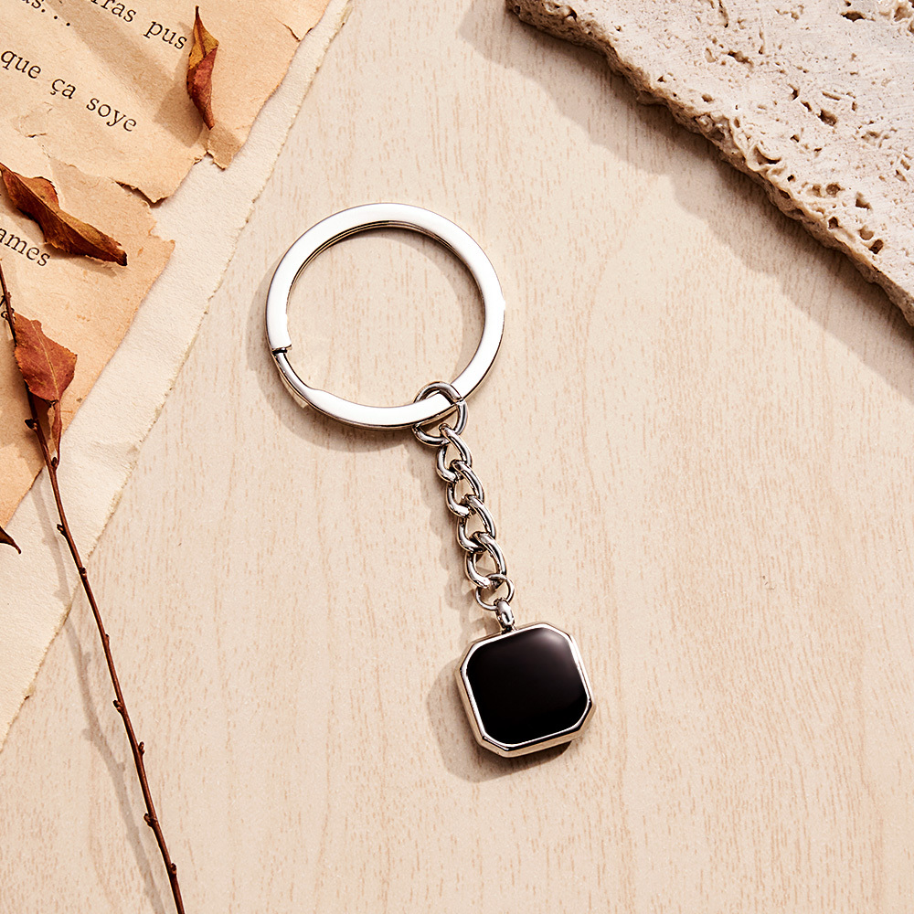 Personalized Photo Temperature-Sensitivel Color-Changing Magic Keychain Gift for Lover - SantaSocks