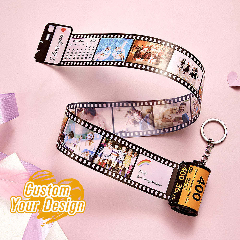 Custom Camera Roll Keychain Personalized Film Keychain Gifts For Lover - SantaSocks