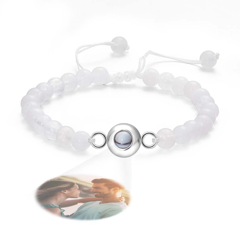 Personalized Photo Projection Beads Bracelet Elegant Gift For Her - SantaSocks