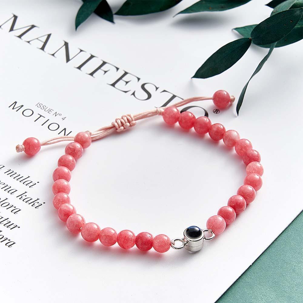 Personalized Photo Projection Beads Bracelet Sincere Gift For Her - SantaSocks