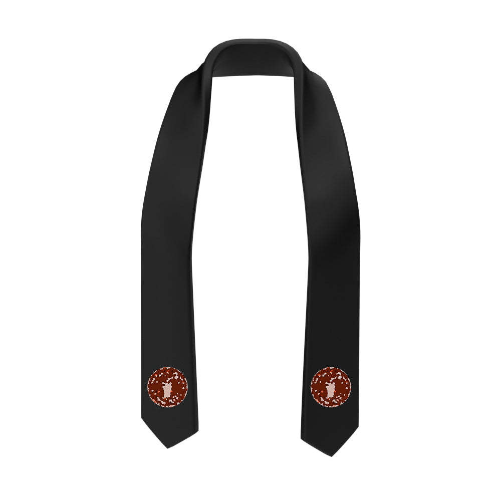 SVP-55 Black Graduation Stole - SantaSocks