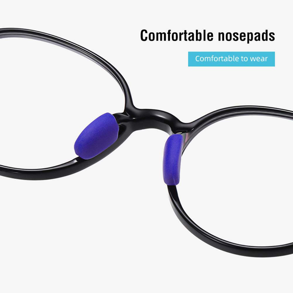 Smart - (Age 5-13)Children Non-slip Blue Light Blocking Glasses-Black