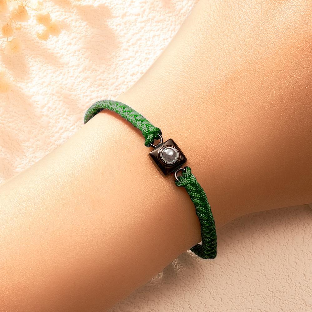 Custom Projection Bracelet Square Weave Sports Gift for Men - SantaSocks