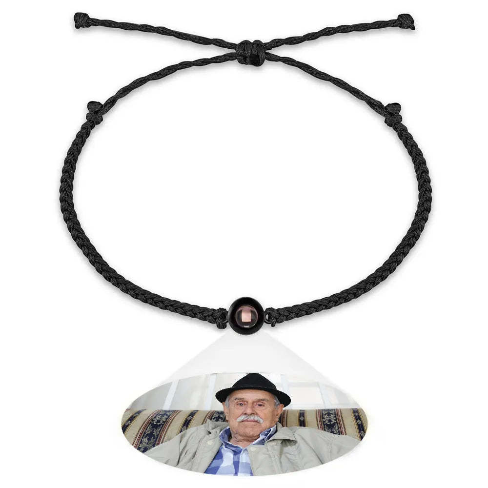 Projection Bracelets Stainless Steel Custom Projection Bracelets Woven Photo Bracelets Commemorative Gifts - SantaSocks
