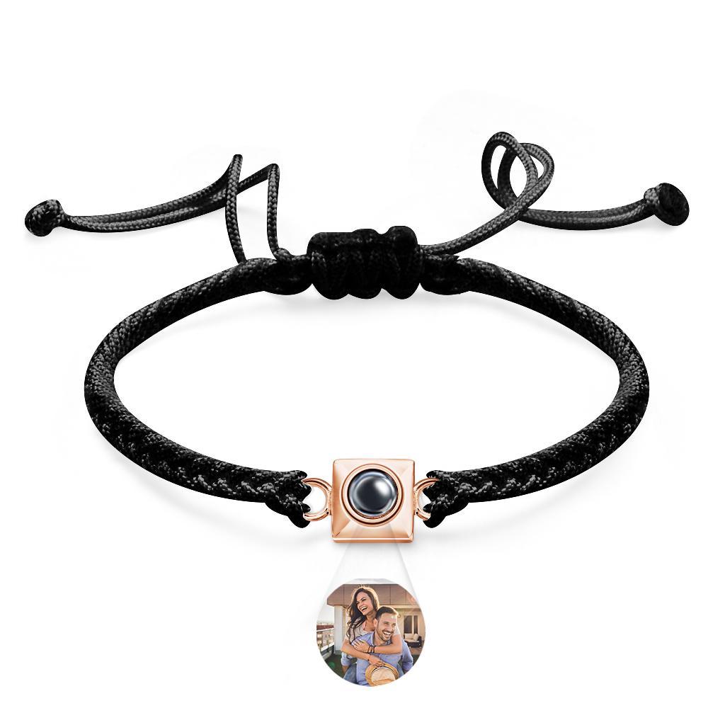 Custom Projection Bracelet Square Weave Sports Gift for Men - SantaSocks