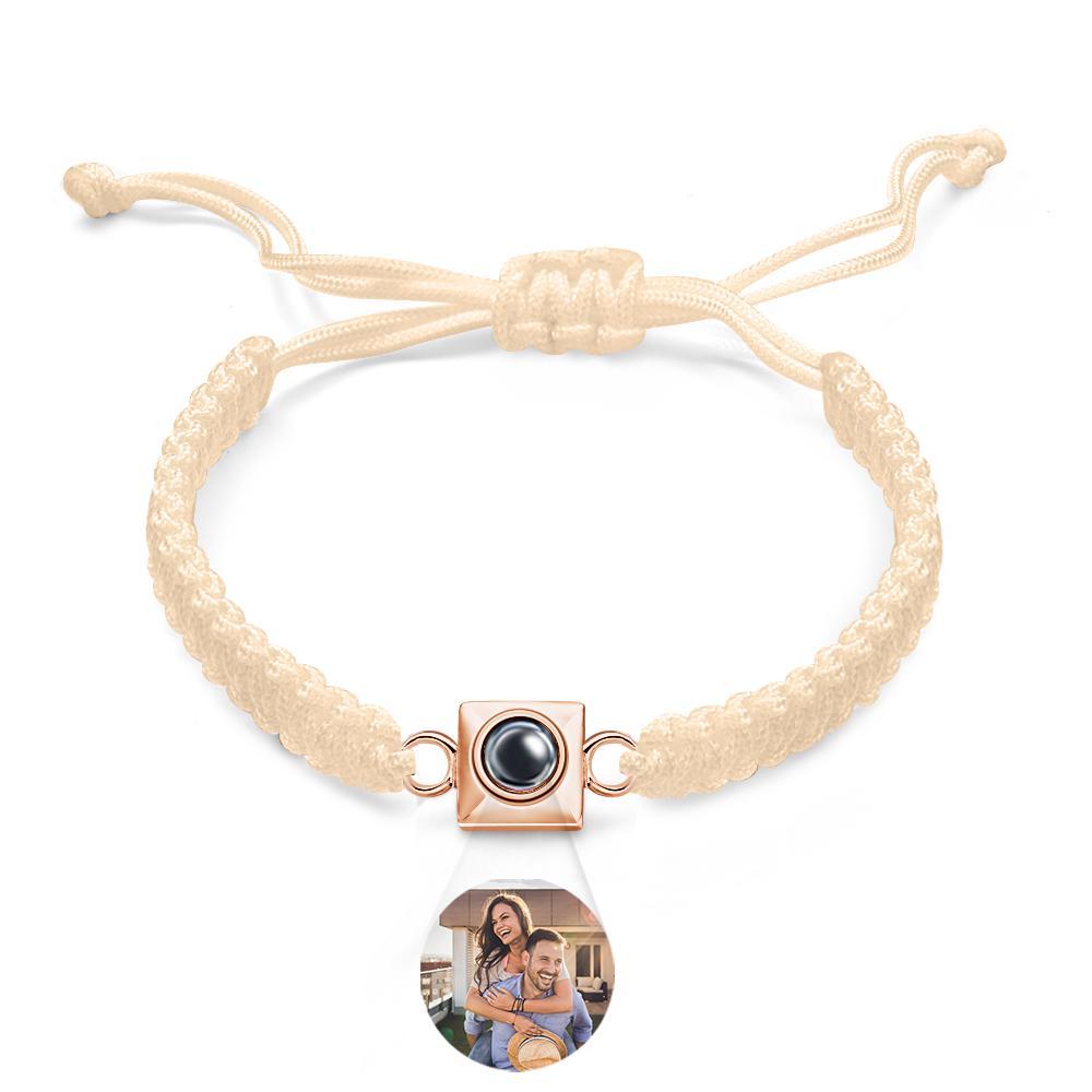 Custom Projection Bracelet Weave Fashion Gift for Men - SantaSocks