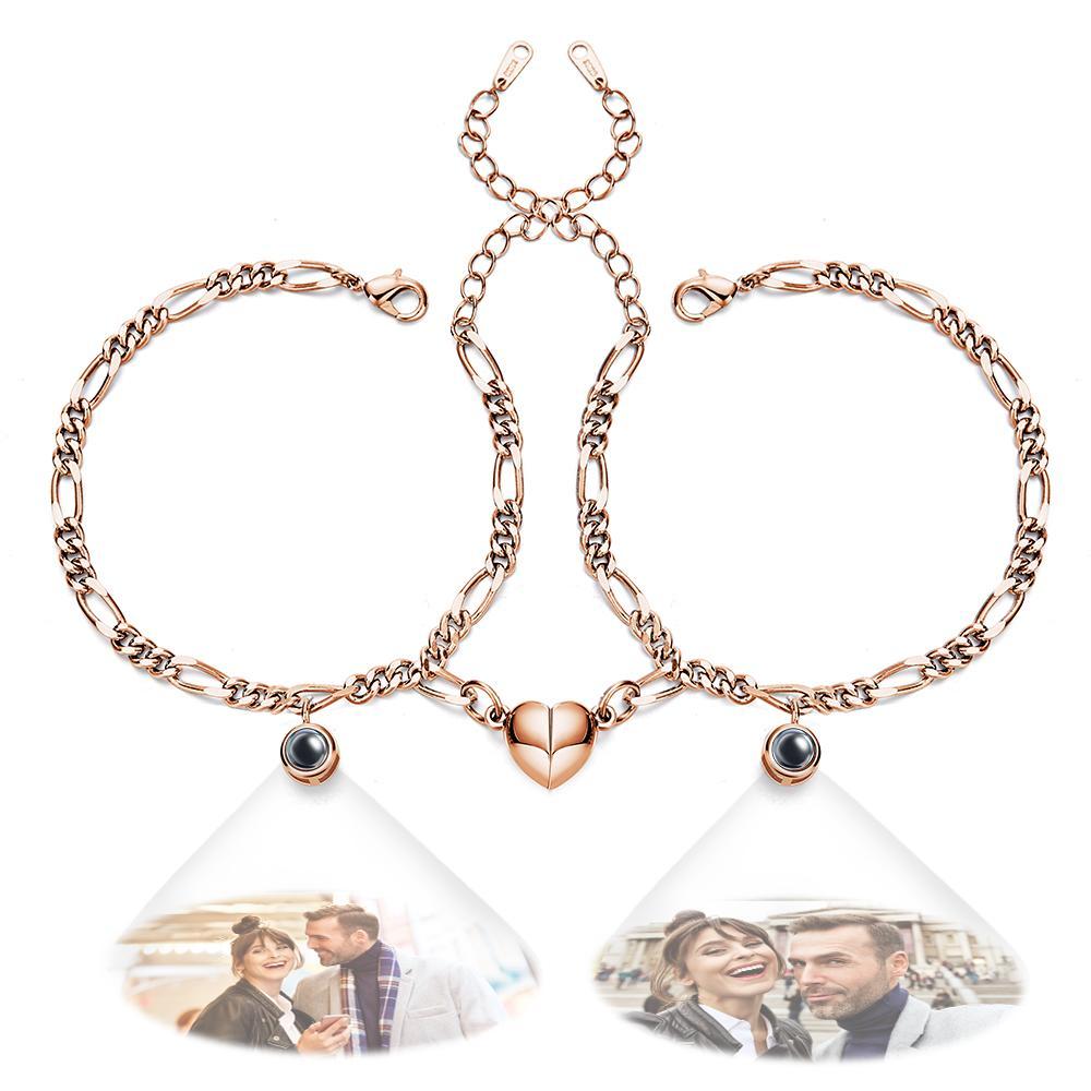Personalized Photo Projection Bracelet Warm Gift for Valentine's Day - SantaSocks