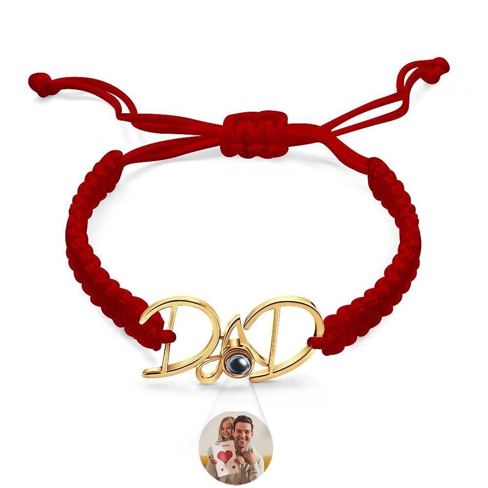 Custom Projection Bracelet Weave Gift for Dad - SantaSocks