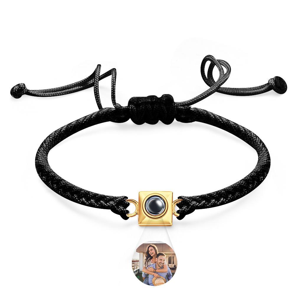 Custom Projection Bracelet Square Weave Sports Gift for Men - SantaSocks
