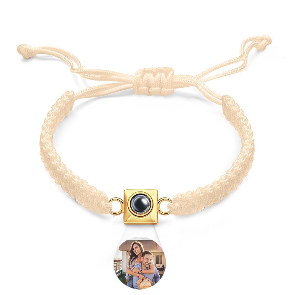 Custom Projection Bracelet Weave Fashion Gift for Men - SantaSocks