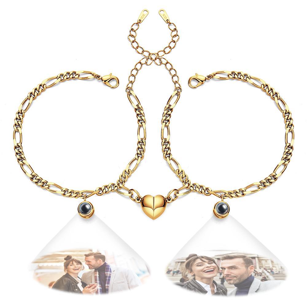 Personalized Photo Projection Bracelet Warm Gift for Valentine's Day - SantaSocks