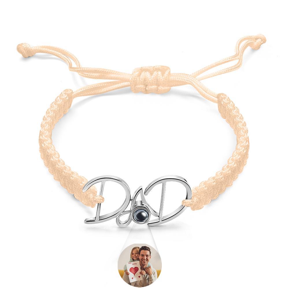 Custom Projection Bracelet Weave Gift for Dad - SantaSocks