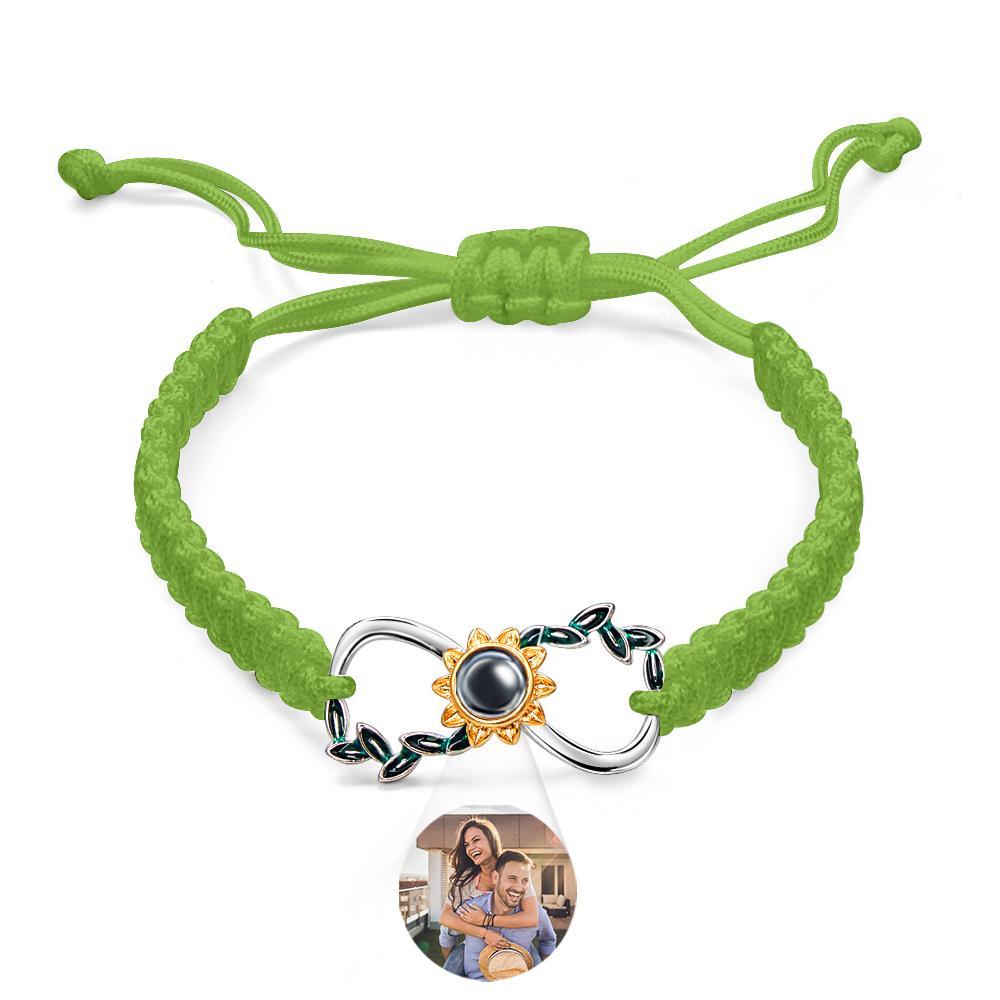 Custom Projection Bracelet Infinite Love Weave Couple Gift - SantaSocks