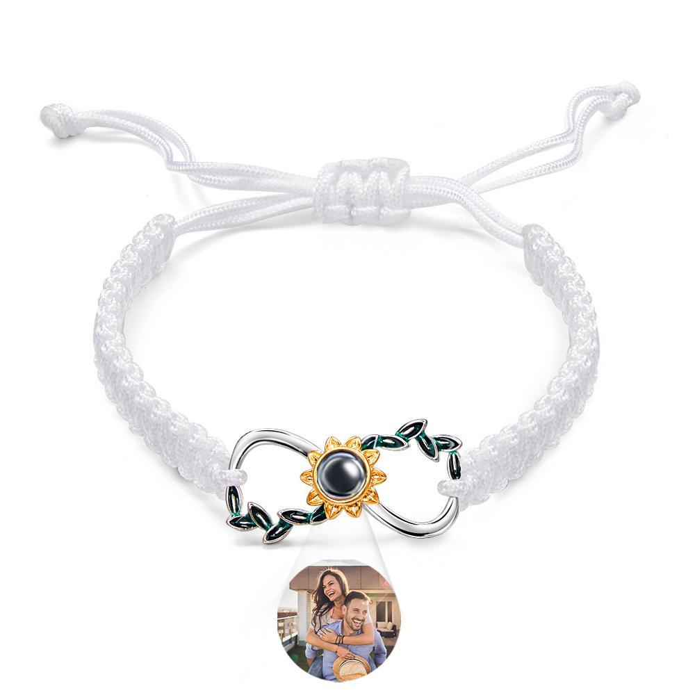 Custom Projection Bracelet Infinite Love Weave Couple Gift - SantaSocks