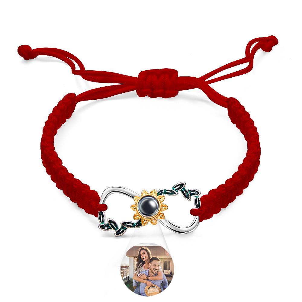 Custom Projection Bracelet Infinite Love Weave Couple Gift - SantaSocks