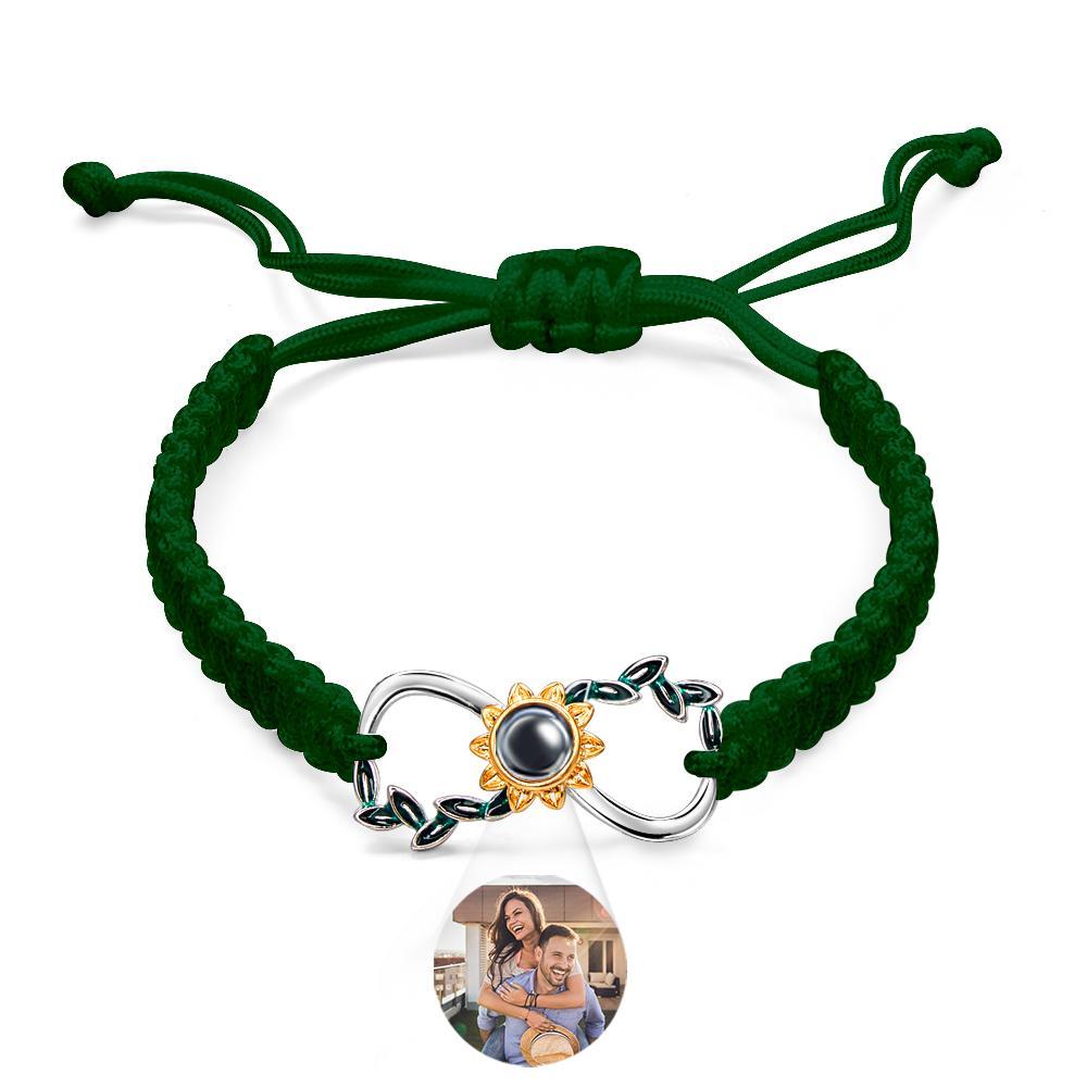 Custom Projection Bracelet Infinite Love Weave Couple Gift - SantaSocks
