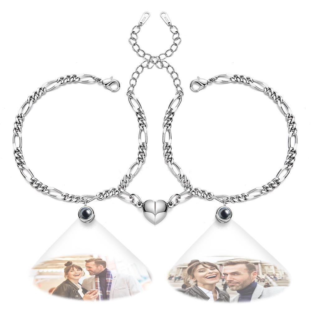 Personalized Photo Projection Bracelet Warm Gift for Valentine's Day - SantaSocks