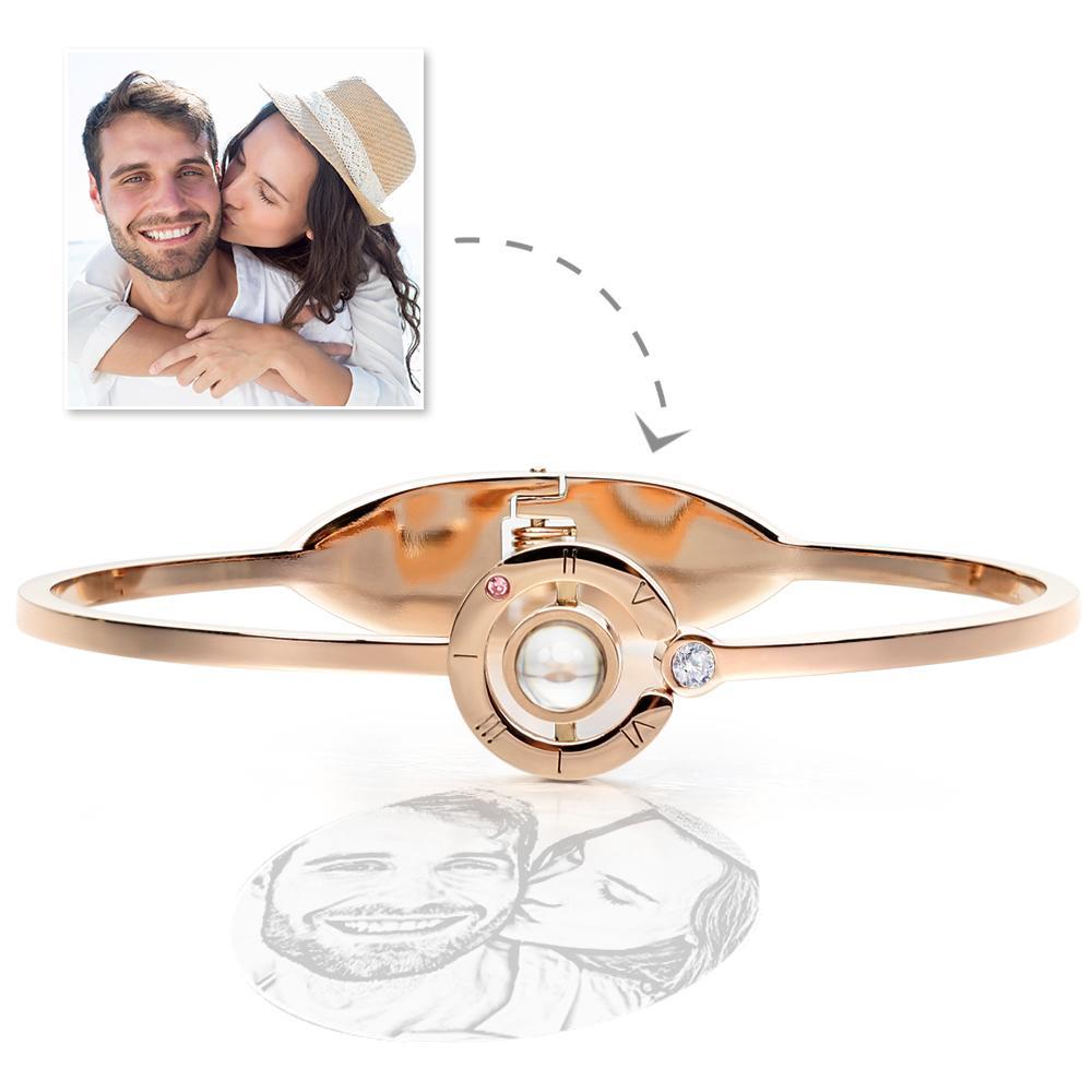 Projection Photo Bracelet Silver, Best Gift - SantaSocks