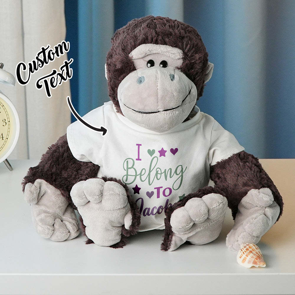 Personalized Animal Plush Stuffed Toy Birth Announcement Gift for Baby Shower - SantaSocks