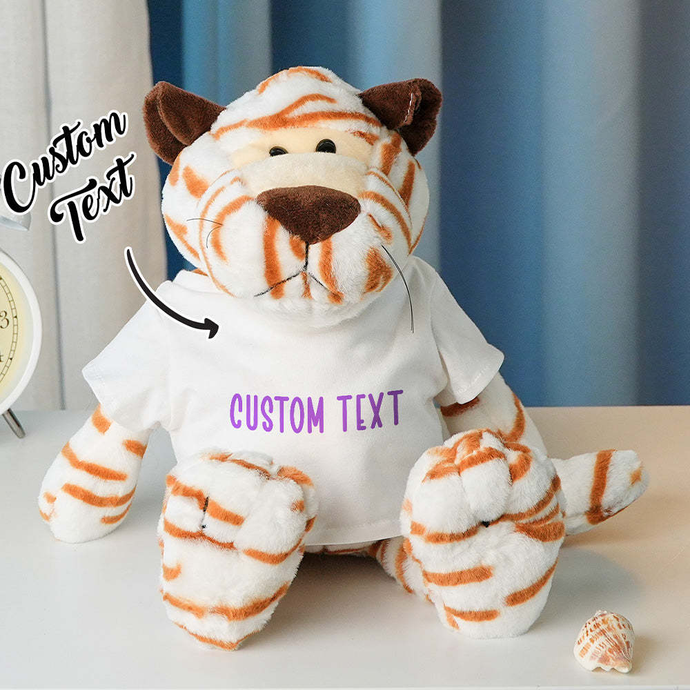 Personalized Animal Plush Stuffed Toy Birth Announcement Gift for Baby Shower - SantaSocks