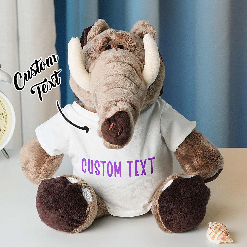 Personalized Animal Plush Stuffed Toy Birth Announcement Gift for Baby Shower - SantaSocks