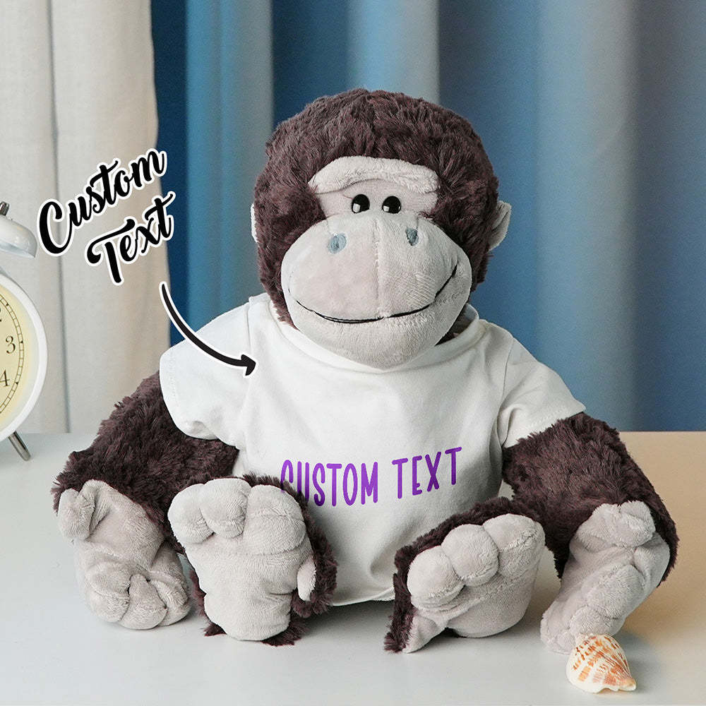 Personalized Animal Plush Stuffed Toy Birth Announcement Gift for Baby Shower - SantaSocks