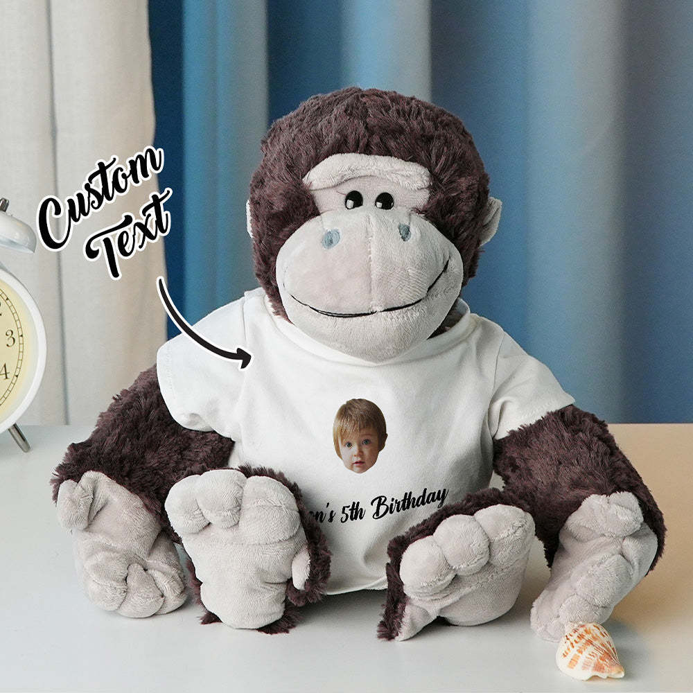 Personalized Animal Plush Stuffed Toy Birth Announcement Gift for Baby Shower - SantaSocks