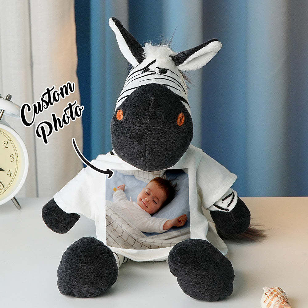 Personalized Animal Plush Stuffed Toy Birth Announcement Gift for Baby Shower - SantaSocks