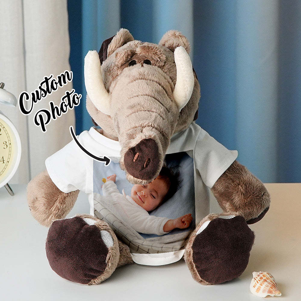 Personalized Animal Plush Stuffed Toy Birth Announcement Gift for Baby Shower - SantaSocks
