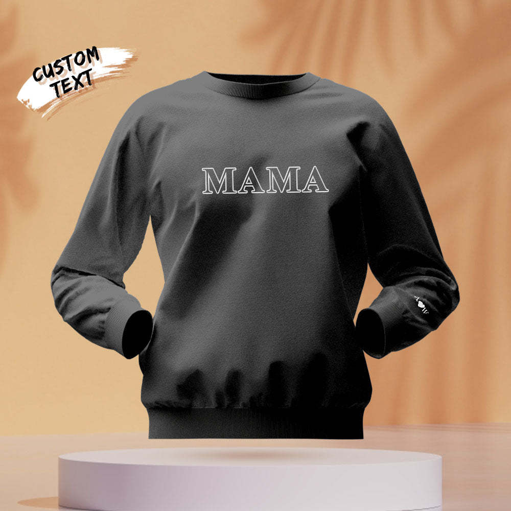 Custom Engraved Round Neck Sweater Creative Embroidery Fashion Gifts - SantaSocks