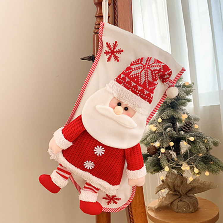 Christmas Stocking, Santa Gift, Christmas Tree, Decorative, Stocking, Ornament, Christmas Gift, Christmas Socks, Candy Box, Decoration, Store, Reindeer, Santa, Snowman, Santa Claus, Christmas Kids - SantaSocks