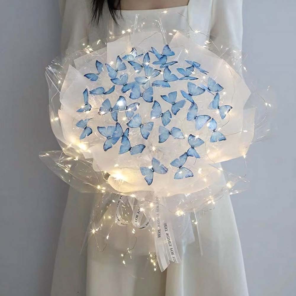 DIY Set Butterfly Bouquet DIY Kit Handmade Butterfly Flower Bouquet Gift for Girlfriend