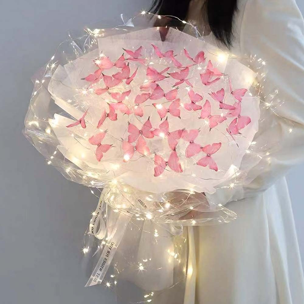 DIY Set Butterfly Bouquet DIY Kit Handmade Butterfly Flower Bouquet Gift for Girlfriend