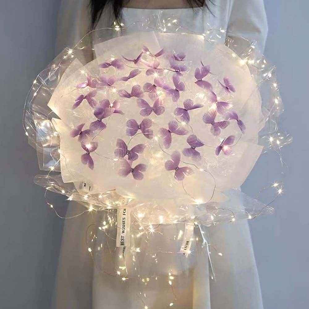 DIY Set Butterfly Bouquet DIY Kit Handmade Butterfly Flower Bouquet Gift for Girlfriend