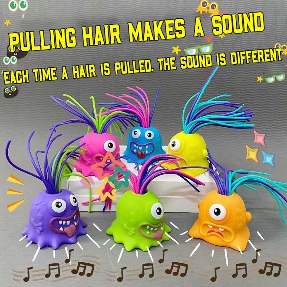 Stress Relief Toys Can Pull Hair And Scream Little Monsters Creative Novel Funny Stress Relief Toys - SantaSocks